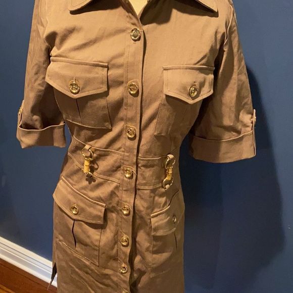 Molly of New York Trench Button Up Jacket Size 2 - Picture 4 of 7